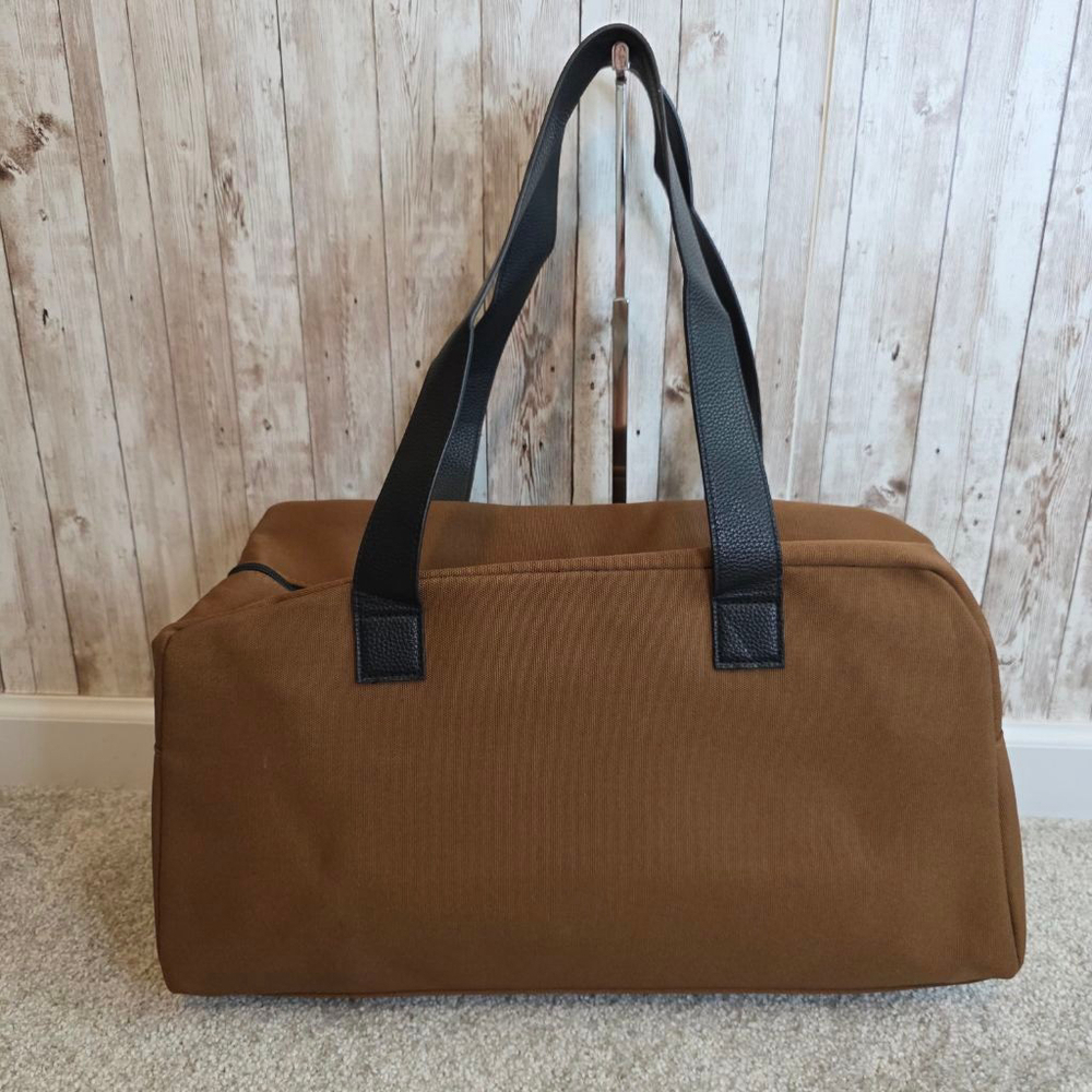 Carolina Herrera Bad Boy Duffle/travel/ gym Bag Brown/Black - Picture 6 of 8